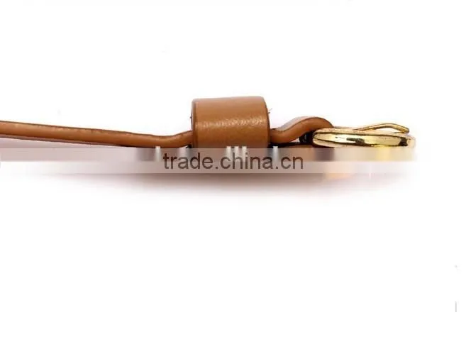 Wholesale rivet decorated ring buckle girl thin PU waist belt