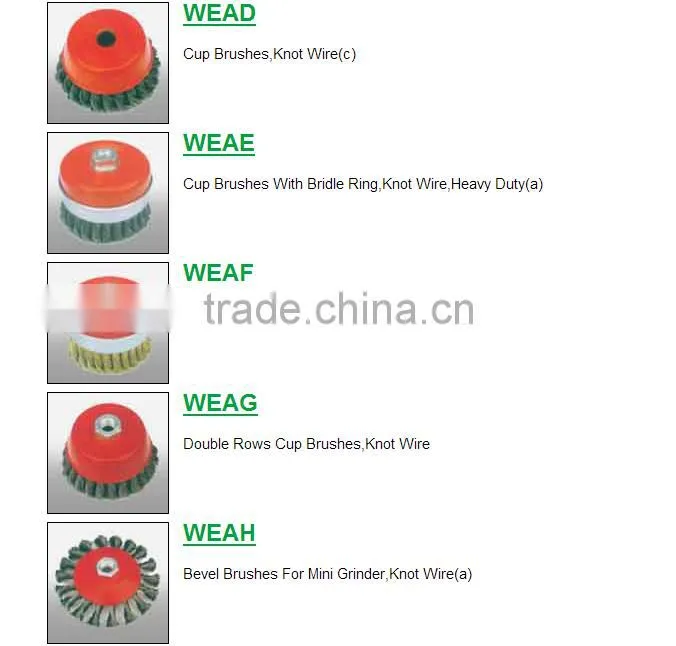 5" steel wire cup brush wheel twist knot crimped bowl disc abrasive M14 round grinding cheaning brush