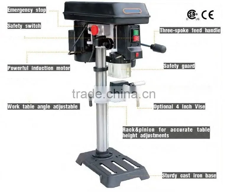 bench drill press machine zj4116