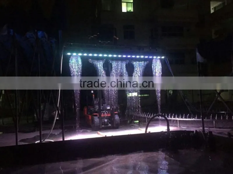Decorative indoor water curtain wall fountain