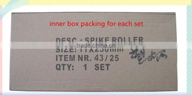 aluminium handle pin roller epoxy flooring spike roller