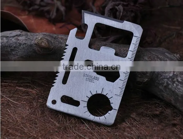 2016 new fishing outdoor knife credit card leather packing small and special useful