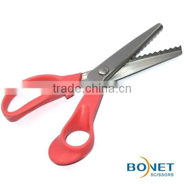 SPI0006 CE certificated 7 Inch Stainless Steel Decorative Fabric Edge Pinking Shears Scissor New