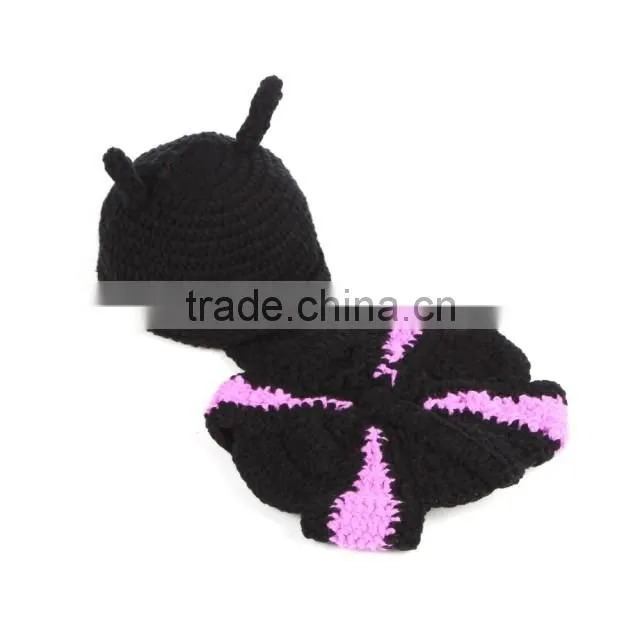 Photo Prop Knitted Baby Set Clothing Butterfly Shape Baby Clothing Sets