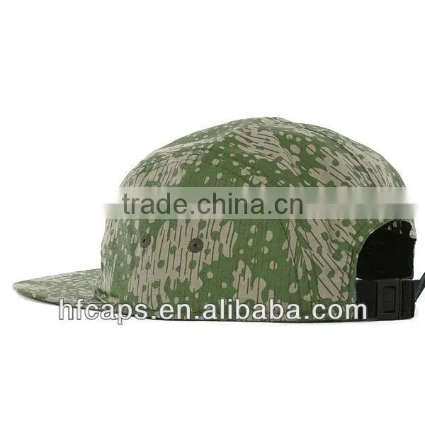 2013 spring green flat bill plain camo custom made 5 panel cap