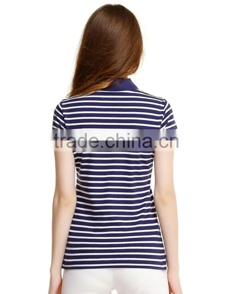 New design plain blank ladies polo .custom women polo