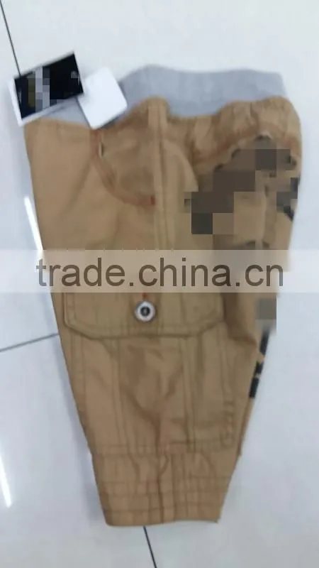 Kid's fashion high quality comfortable brand sport shorts pants overstock clearance