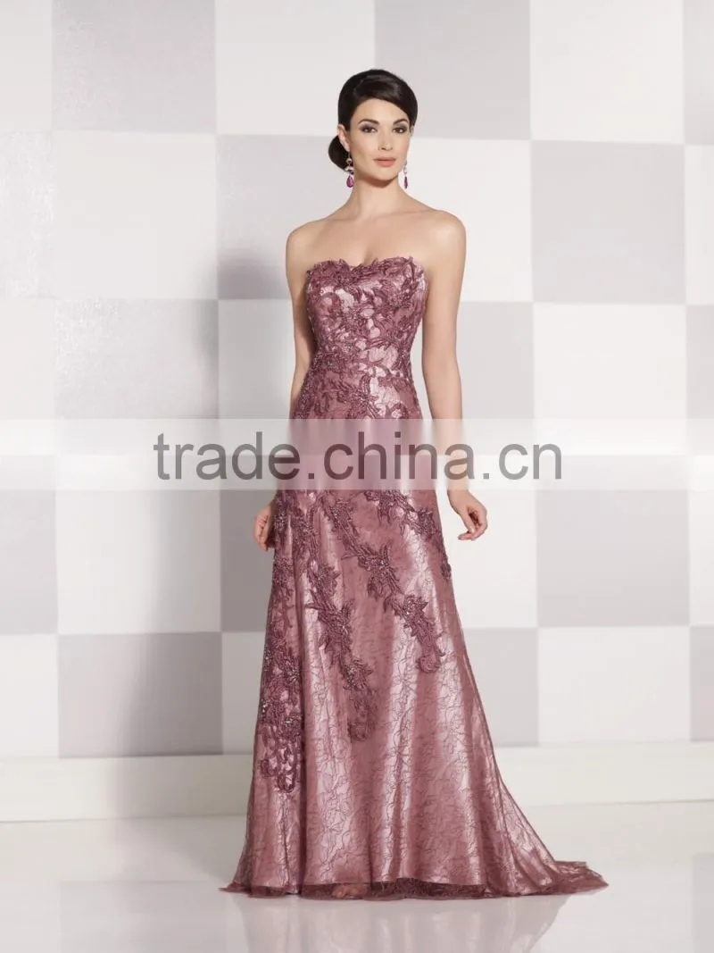 sleeveless one piece patterns of lace evening dress