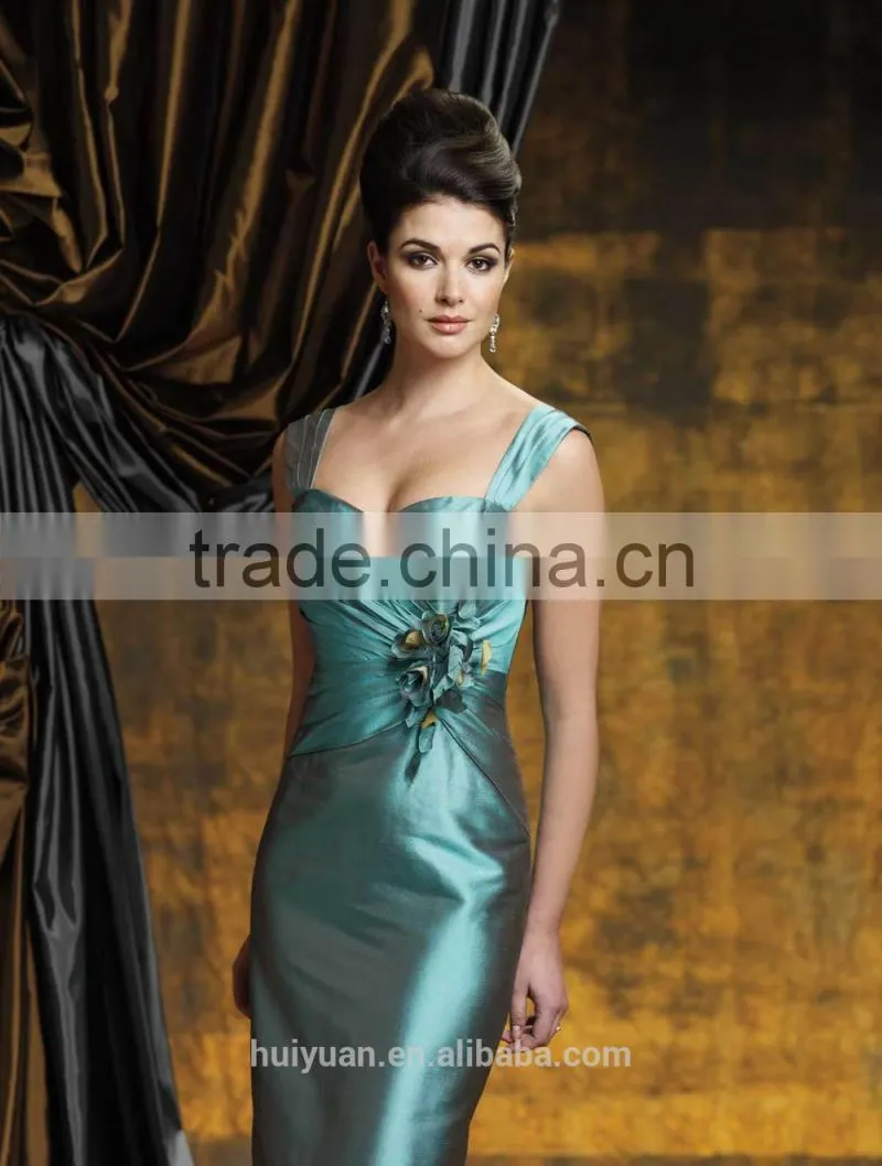 taffeta short sleeve long formal dresses