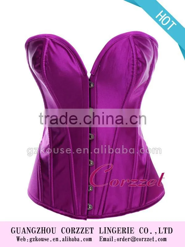 Satin Overbust Steel Bone Wholesale Corset Busk