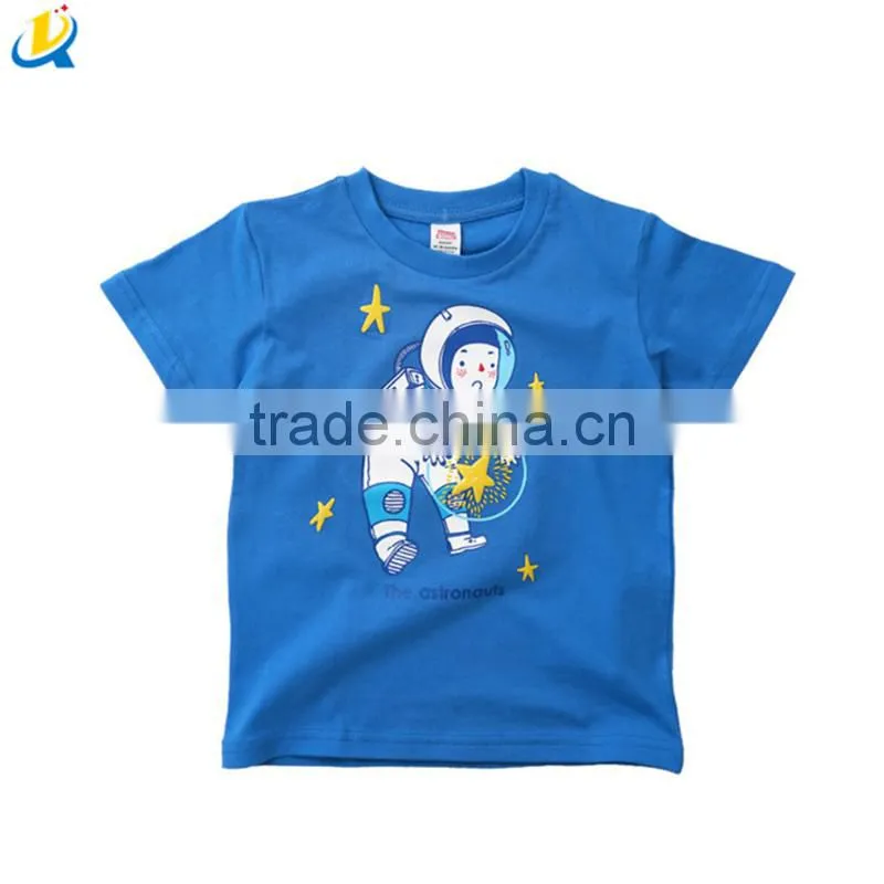 Top quality Black fancy boys custom printing kids t shirt children short sleeve T-shirt