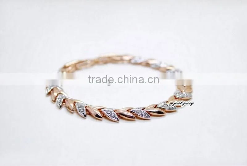 Retro fashion super flash bracelet female rose gold bracelet