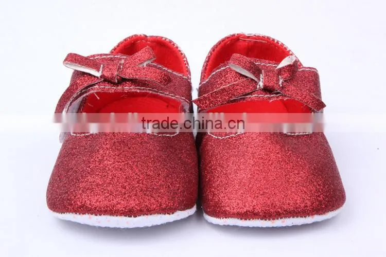 214 brand new infant baby girls glitter shoes fashion newborn baby soft cotton prewalker baby shoe