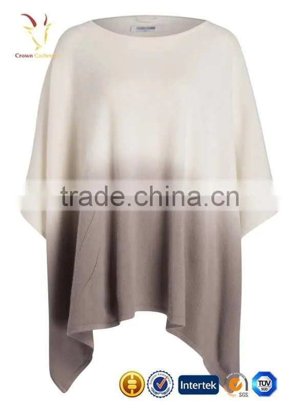 Print Knitting Pattern Lady Knitted Fashion Cashmere Poncho Shawl