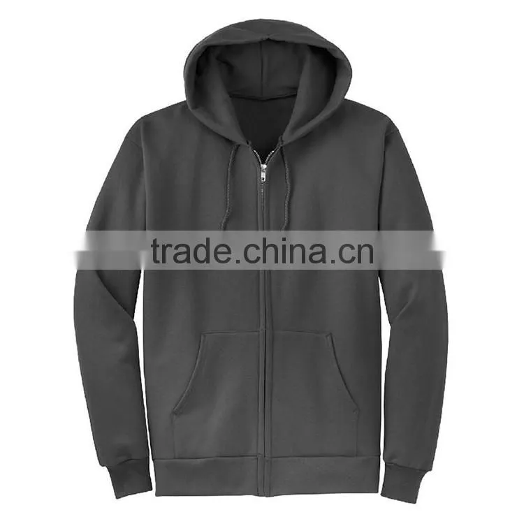 China Factory Wholesale Cheap Price Plain Zip Up Unbranded Custom Print Hoodie