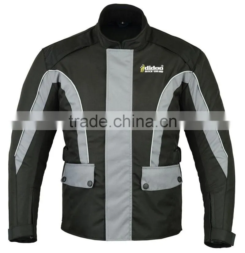 Men's leather motorbike jacket