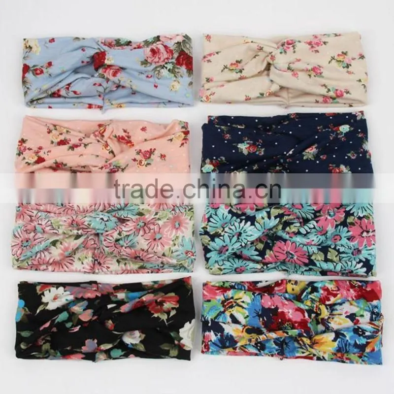 Fashion Women's Printed Headbands,Cotton Headbands