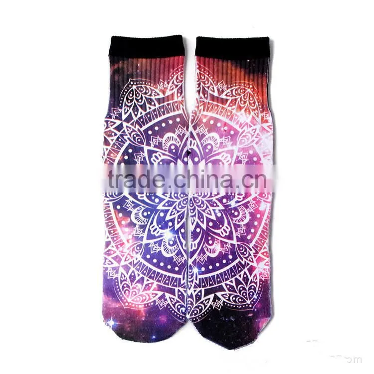 2015 3 d picture High Quality printed socks