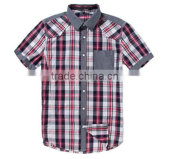 Latest design Egyptian cotton Italian jeans men casual shirt