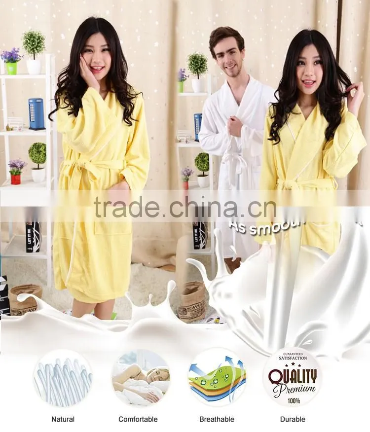 China Factory Waffle Bathrobe For Couple