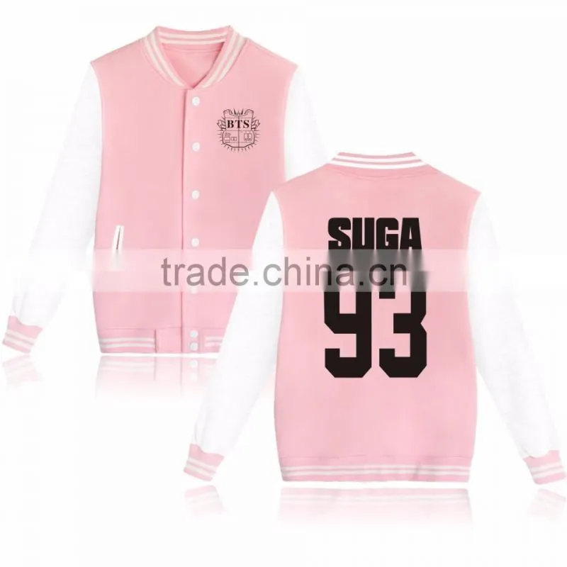 Kpop BTS In Bloom Sweatershirt Sweater Jung Kook Hoodie Bsaeball Uniform