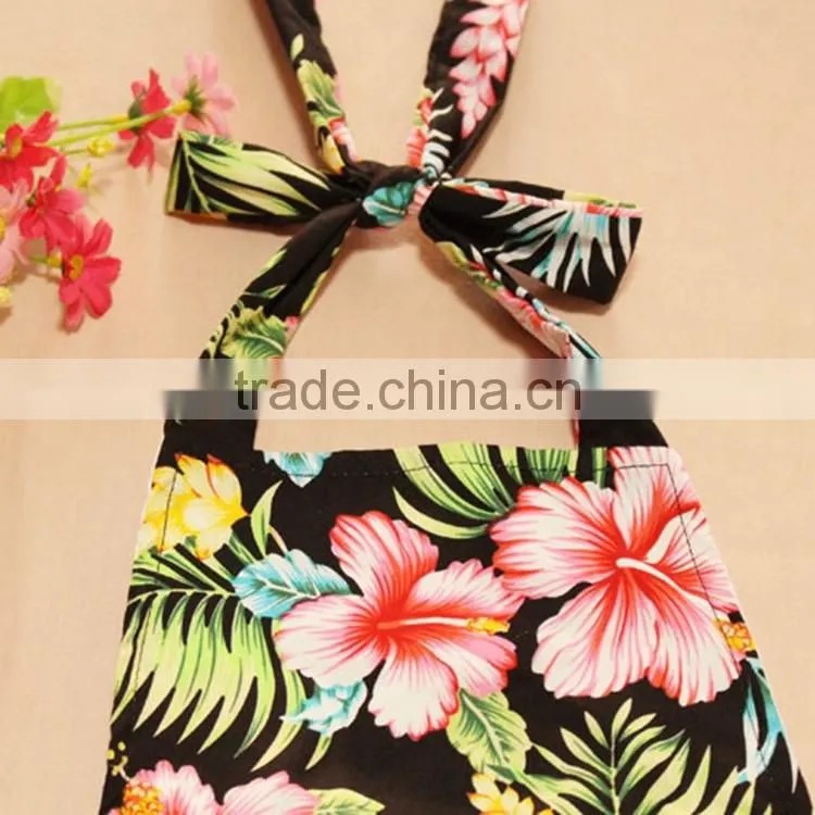 Backless Bodysuit Wholesale Ruffles Cotton Outfit Headbands Baby Romper Design