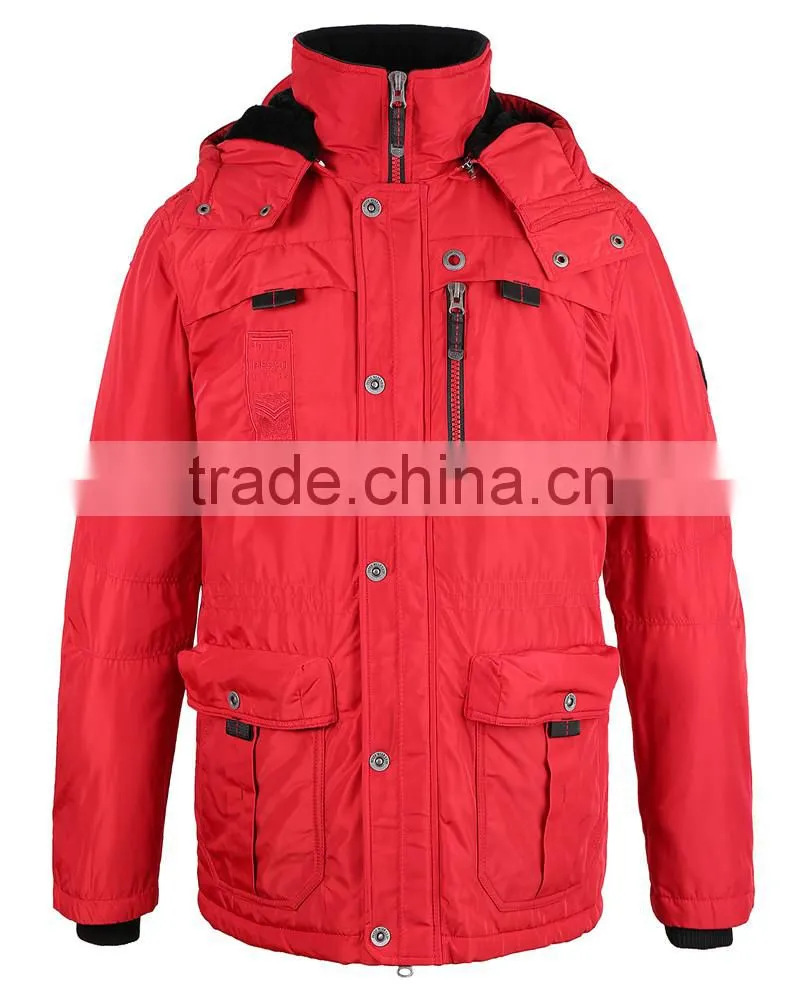waterproof and windproof mens' padded winter super warm jacket