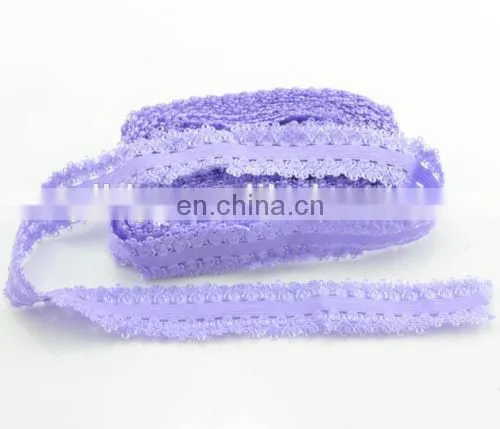 6/8" Elastic Spandex Band Floral Lace