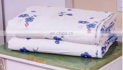 printed flowers 100% mulberry silk bedding quilt