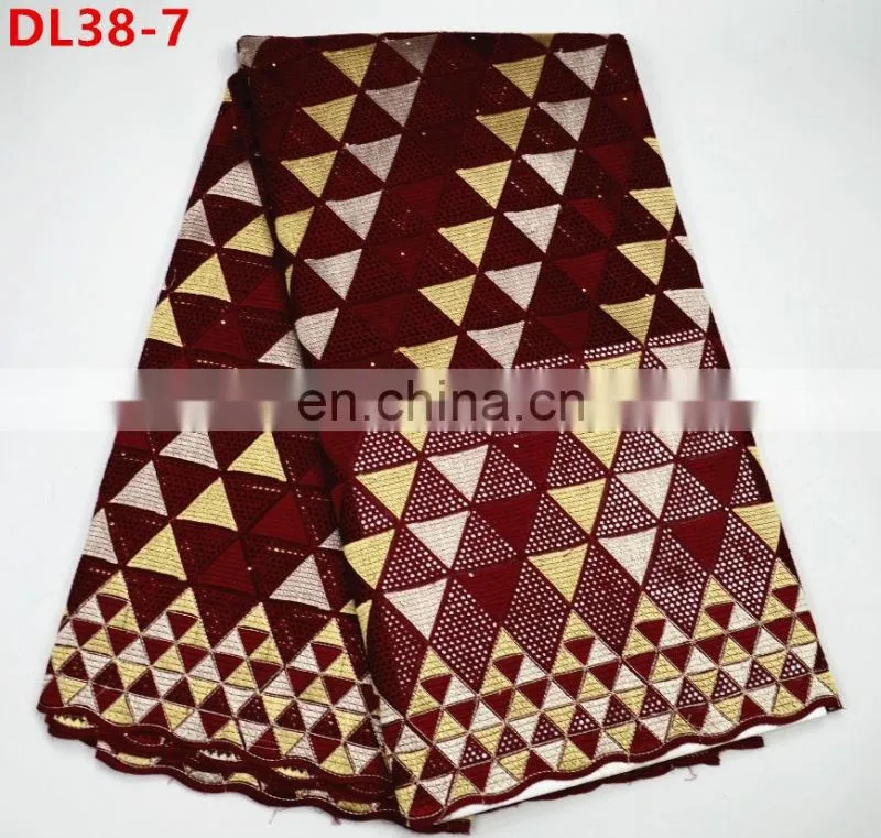 Higg Quality African Swiss voile lace dry lace fabric for clothes
