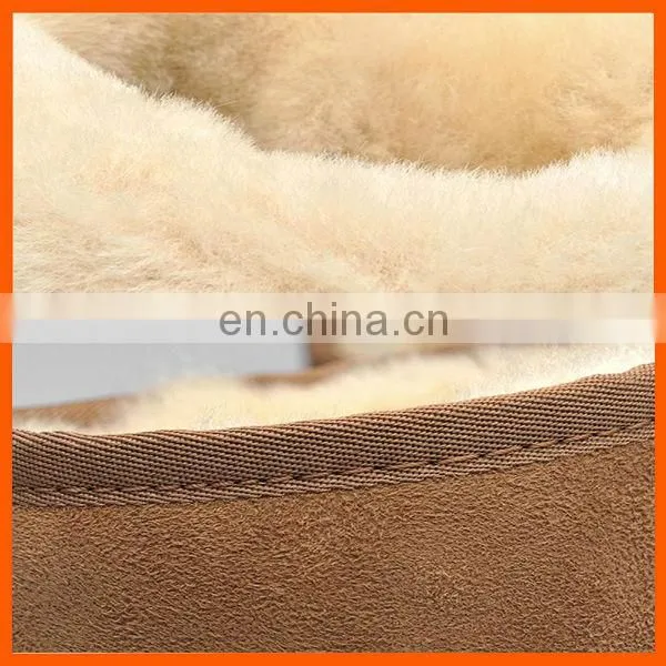 brown leather boots with artificial wool inside
