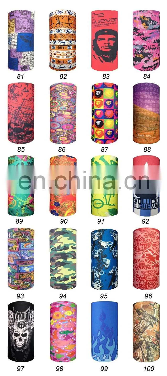 custom logo printed tube turban Army camouflage scarf soldiers' scarf