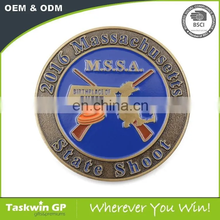 High quality shooting souvenir coins for gifts wholesale