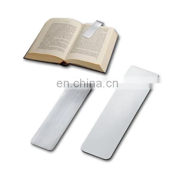 flexible silver custom size magnetic bookmarks for books