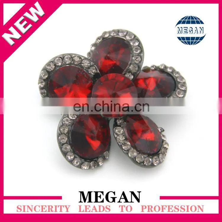 wholesale fancy square pearl rhinestone button for garment and clothing
