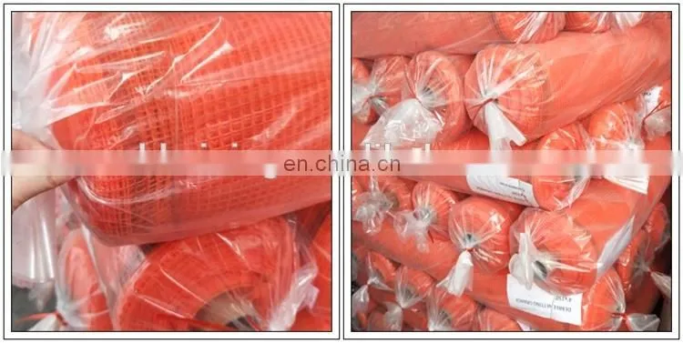 Orange plastic construction safety net plastic safety fence net for building