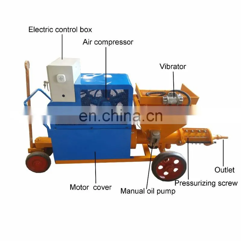 Cement Powder Pump Mortar Sprayer Plastering Machine for Ceiling