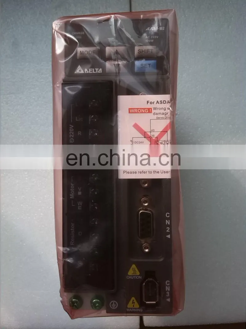 220V 100W AC Synchronous Original Servo Motor Drive Delta ASD-B2-0121-B For Packing Machine