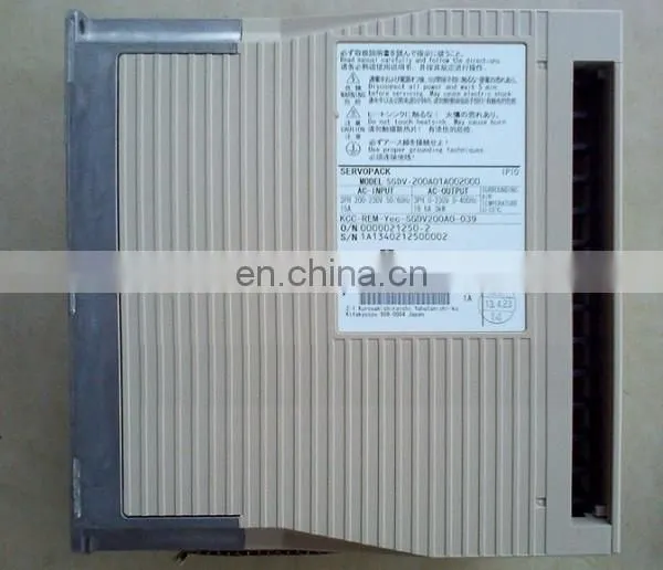 YASKAWA 750W SGMJV-08A3E6S absolute encoders servo motor