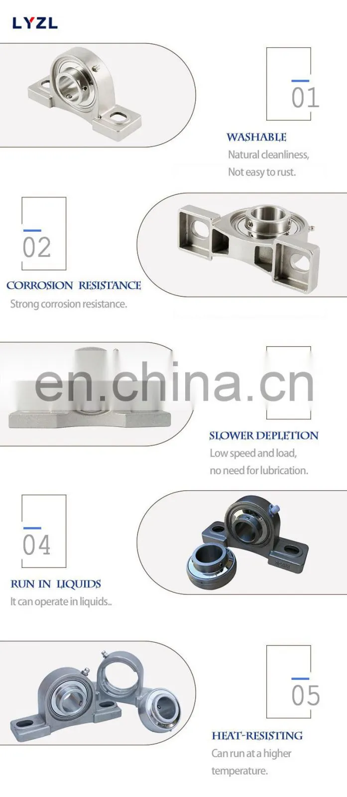 High Perfomance SUCP201 SUCP202 SUCP203 SUCP204 SUCP205 Stainless Steel Pillow Bearing SKF Pillow Block Bearing