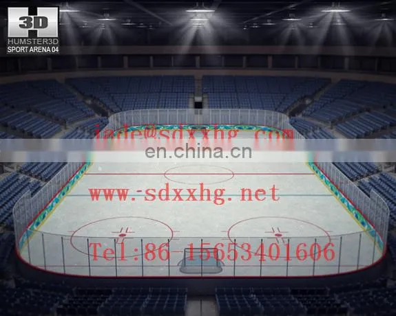 ice hockey shooting rink skating plastic boards/barrier/fence