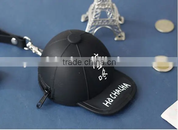 Hot! packs of silicone cute cartoon candy colored baseball cap Coin Pocket Mini cap bag coin purse