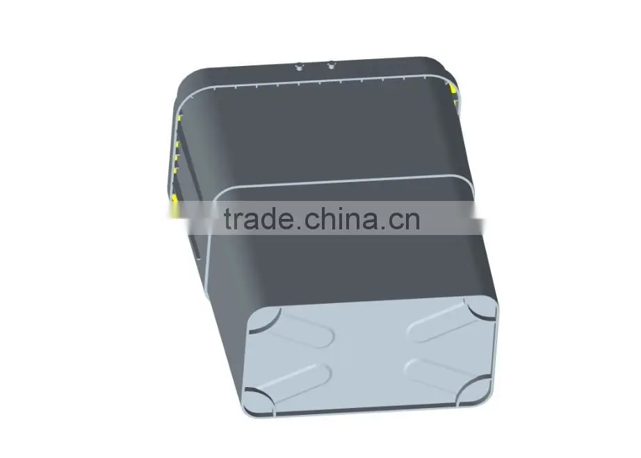 17L plastic trash can with lid and handle, waste bin, garbage can