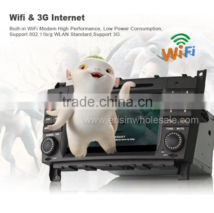 Erisin ES2508B 2 Din 7 inch Auto Car Radio GPS 3G WiFi Bluetooth for Mercedes W203