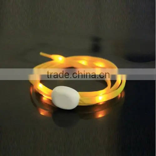 LED Flashing Lighting Light UP Glow in The Dark Skating Shoe Laces Shoelaces