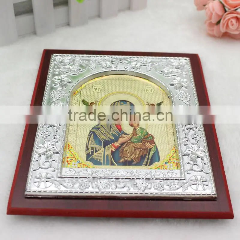Plastic Silver Color Orthodox Icon