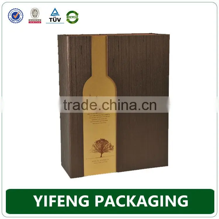 two bottle sliding wine box champagne packaging drawer box