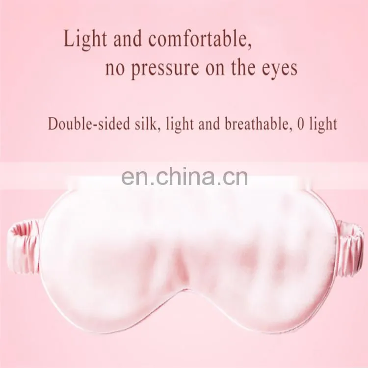 Soft Breathable Silk Eye Mask Sleep with Custom Logo