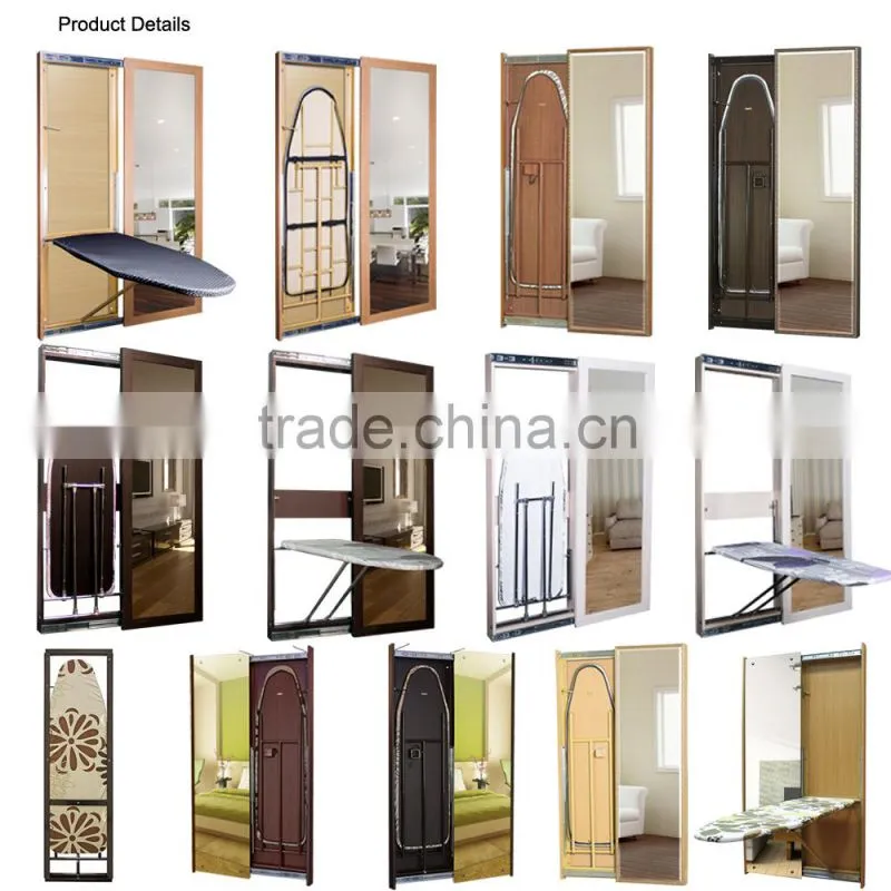 Cheap price ironing board organizing cabinet with glass mirror of SRI-07