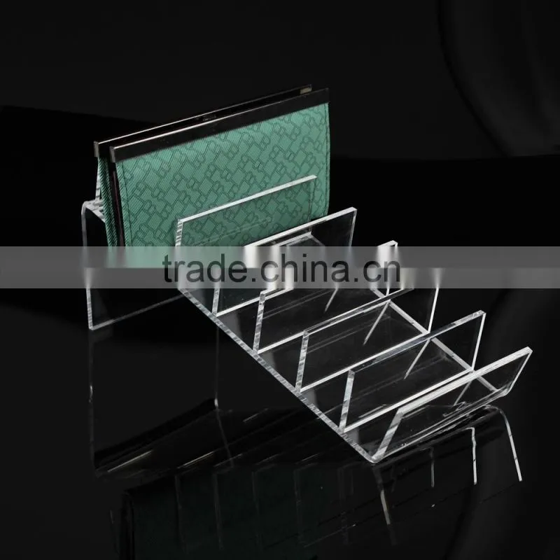 Acrylic Wallet Stand Balck Wallet Holder Purse Stand